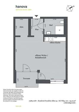 Foto - Wohnung zum Mieten in Hannover 611,22 € 53.15 m²