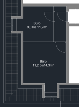 Foto - Büro in Weimar 221,15 € 9 m² - 221,15 EUR Kaltmiete, ca.  9,00 m²