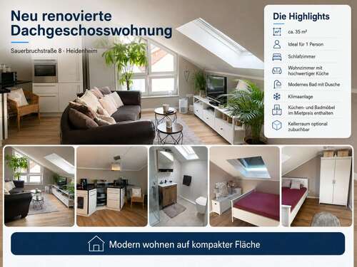 Foto - Wohnung zum Mieten in Heidenheim 700,00 € 35 m²