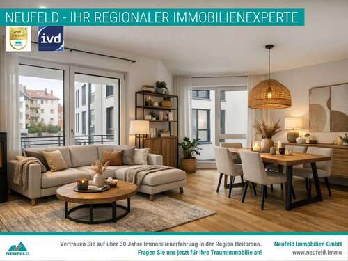 Foto - Wohnung zum Mieten in Heilbronn 860,00 € 47.36 m²
