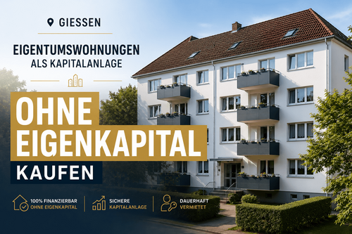Foto - Wohnung zum Kaufen in Gießen 237.300,00 € 56.45 m²