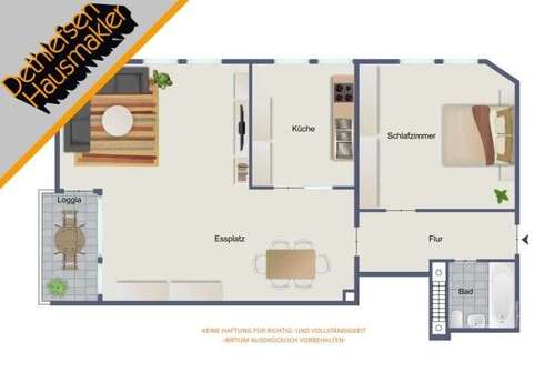 Foto - Wohnung zum Kaufen in Heide 129.000,00 € 76 m²