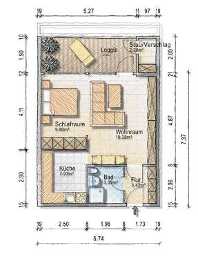 Foto - Wohnung zum Kaufen in Heidelberg 229.000,00 € 49 m²