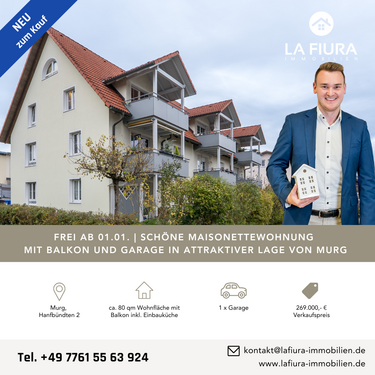 Foto - Wohnung zum Kaufen in Murg 269.000,00 € 80.05 m²