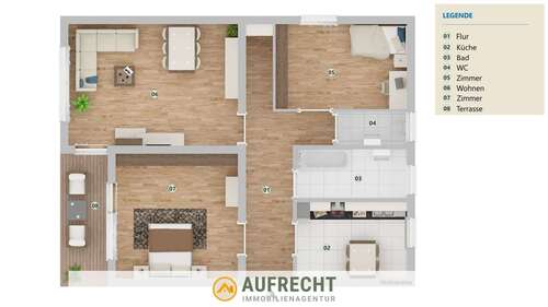 Foto - Wohnung zum Mieten in Dachau 1.145,00 € 78 m²