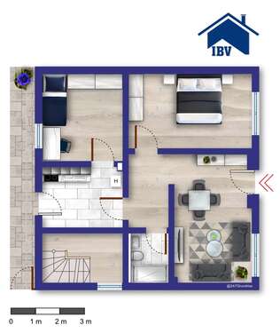 Foto - Wohnung zum Mieten in Erfurt 600,00 € 65 m²