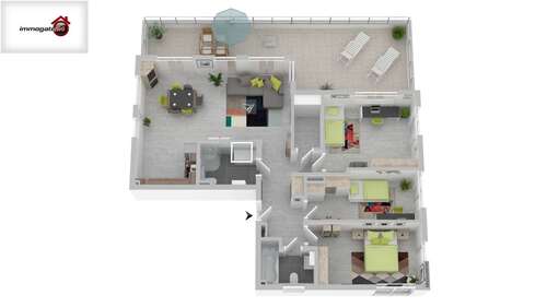Foto - Wohnung zum Mieten in Offenbach am Main 1.700,00 € 120 m²