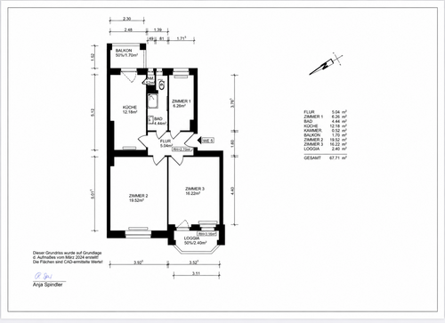 Foto - Wohnung zum Kaufen in Berlin 279.500,00 € 67.64 m²