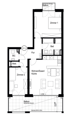 Foto - Wohnung zum Mieten in Mönchengladbach 1.200,00 € 92 m²