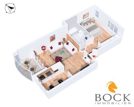 Foto - Wohnung zum Kaufen in Rostock 199.000,00 € 55.06 m²