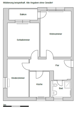 Foto - Wohnung zum Mieten in Braunschweig 556,00 € 67.48 m²