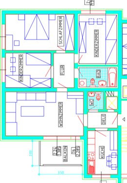 Foto - Wohnung zum Mieten in Essen 700,00 € 91.64 m²