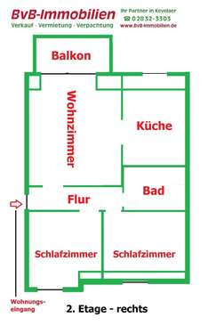 Foto - Wohnung zum Mieten in Kevelaer 610,00 € 73 m²