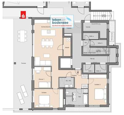 Foto - Wohnung zum Kaufen in Tettnang 845.000,00 € 130.21 m²