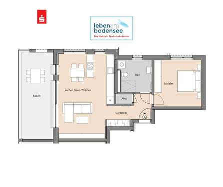Foto - Wohnung zum Kaufen in Tettnang 625.000,00 € 74.63 m²