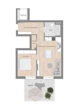 Foto - Wohnung zum Mieten in Besigheim 990,00 € 59.74 m²