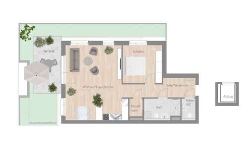 Foto - Wohnung zum Mieten in Besigheim 950,00 € 78.38 m²