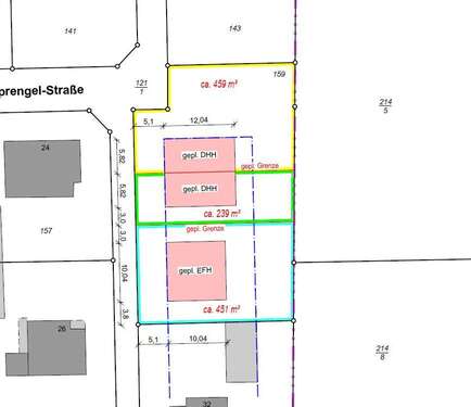 Foto - Grundstück zu verkaufen in Braunschweig 188.067,00 € 451 m²