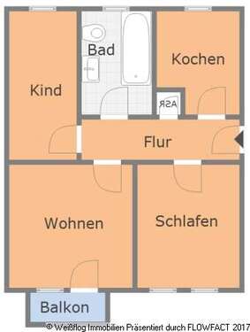 Foto - Wohnung zum Mieten in Riesa 465,00 € 66.6 m²