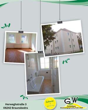 Foto - Wohnung zum Mieten in Braunsbedra 358,00 € 59.6 m²