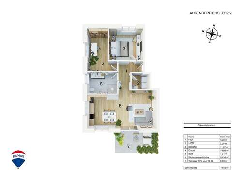 Foto - Wohnung zum Kaufen in Leer (Ostfriesland) 305.000,00 € 73.03 m²