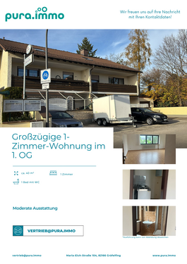 Foto - Wohnung zum Mieten in Gilching 631,00 € 40 m²