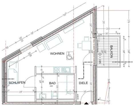 Foto - Wohnung zum Mieten in Mönchengladbach 550,00 € 45.86 m²