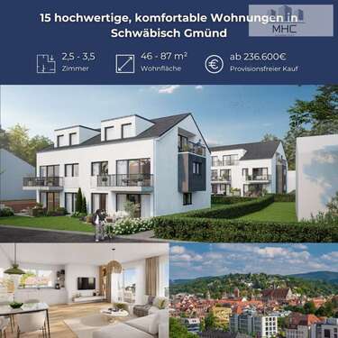 Foto - Wohnung zum Kaufen in Schwäbisch Gmünd 356.600,00 € 69.9 m²