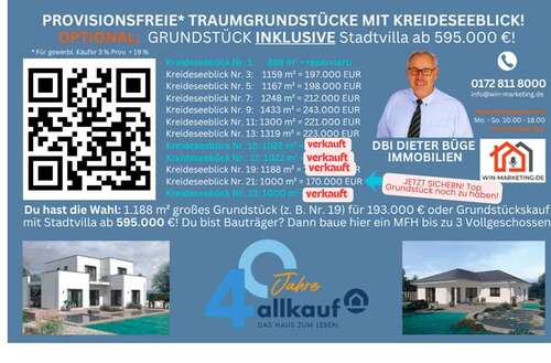 Foto - Grundstück zu verkaufen in Hemmoor Warstade 170.000,00 € 1000 m²
