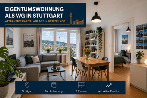 Foto - Wohnung zum Kaufen in Stuttgart 399.000,00 € 62.99 m²