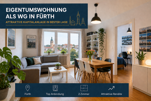 Foto - Wohnung zum Kaufen in Fürth 190.198,73 € 35.5 m²