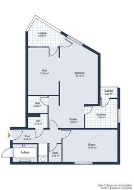 Foto - Wohnung zum Kaufen in Freiburg im Breisgau 290.000,00 € 82 m²