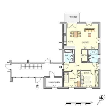 Foto - Wohnung zum Mieten in Weinböhla 1.080,00 € 90 m²