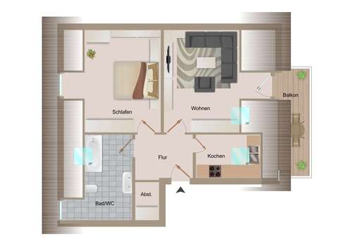 Foto - Wohnung zum Mieten in Görlitz 339,00 € 67 m²