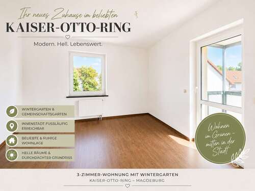 Foto - Wohnung zum Mieten in Magdeburg 615,00 € 75 m²