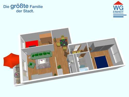 Foto - Wohnung zum Kaufen in Chemnitz 53.000,00 € 57.33 m²
