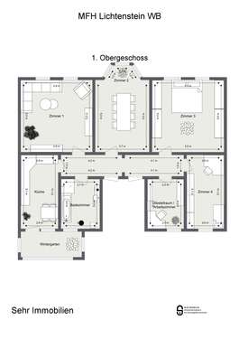 Foto - Wohnung zum Mieten in Lichtenstein 870,00 € 125 m²
