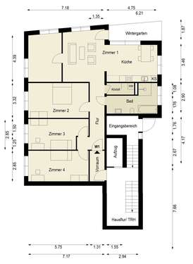 Foto - Wohnung zum Kaufen in Berlin 828.500,00 € 127.2 m²