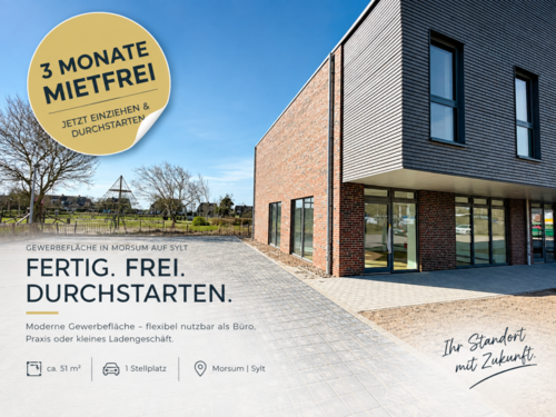 Foto - Büro in Sylt 1.275,00 € 51 m² - 1.275,00&nbsp;EUR Kaltmiete, ca.&nbsp; 51,00&nbsp;m&sup2;