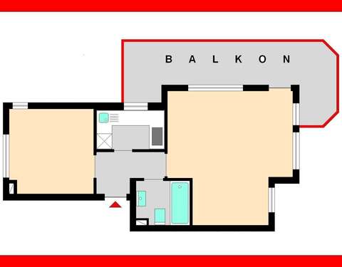 Foto - Wohnung zum Mieten in Böblingen- Dagersheim 760,00 € 58 m²