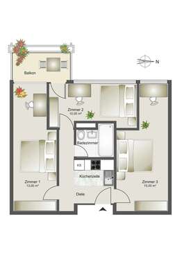 Foto - WG-Zimmer in München 875,00 € 13 m²