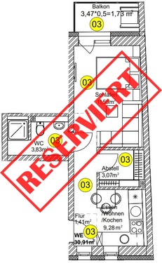 Foto - Wohnung zum Kaufen in Fridingen an der Donau 104.000,00 € 30.91 m²