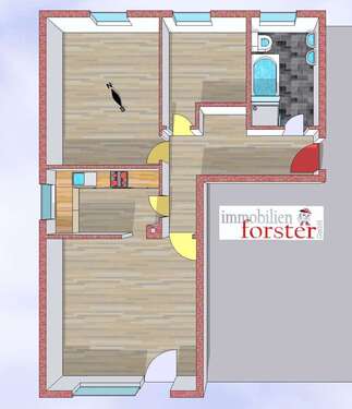 Foto - Wohnung zum Kaufen in Peißenberg 345.000,00 € 72 m²
