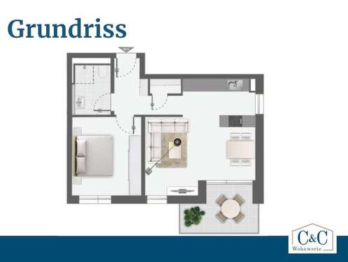 Foto - Wohnung zum Kaufen in Remseck 339.000,00 € 55 m²