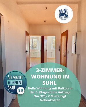 Foto - Wohnung zum Mieten in Suhl 320,00 € 59.1 m²