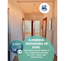 Wohnung zum Mieten in Suhl 320,00 € 59.1 m²