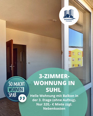 Foto - Wohnung zum Mieten in Suhl 320,00 € 59.1 m²