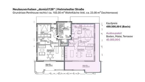 Foto - Wohnung zum Kaufen in Niedersachsen - Braunschweig 499.500,00 € 103 m²
