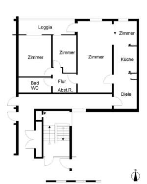 Foto - Wohnung zum Mieten in Bremerhaven 476,00 € 78.73 m²