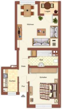 Foto - Wohnung zum Mieten in Mönchengladbach 289,86 € 49.78 m²